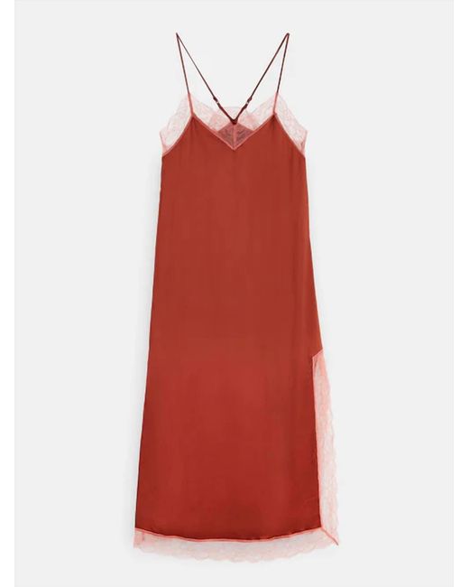 Scotch & Soda Red Satin Cami Dress