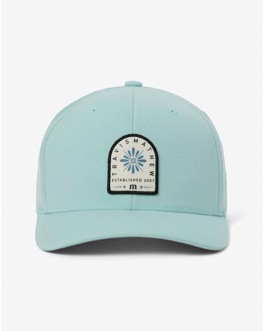 Travis Mathew Blue Loyalty Points Snapback Hat for men