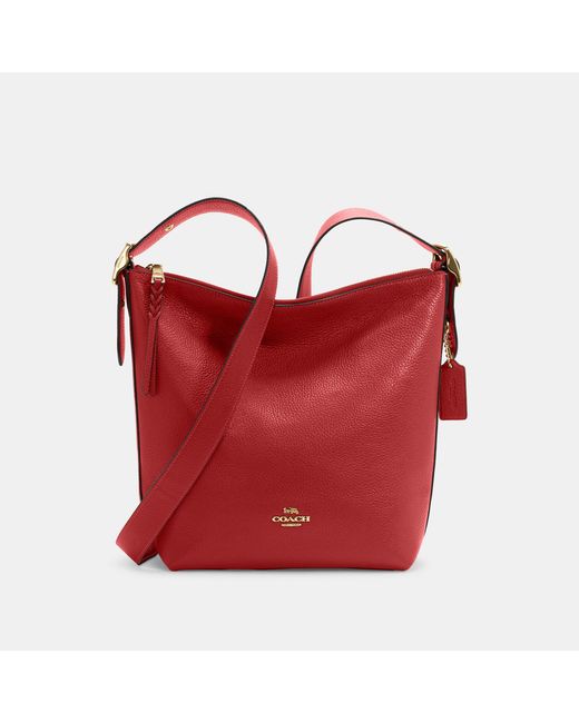 Coach Outlet Red Val Duffle