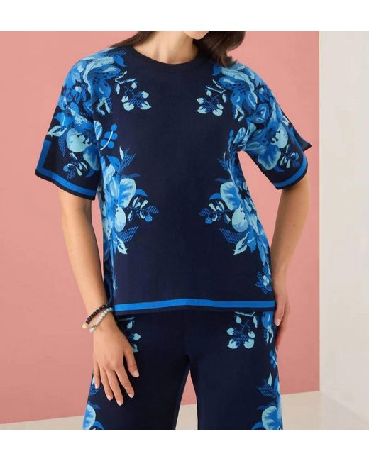 Alivia Blue Corra Top