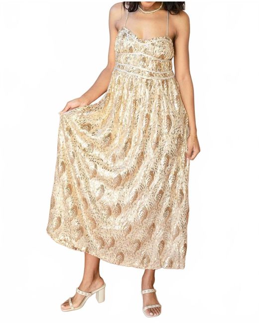 SOFIA The Label Natural Gianna Midi Dress