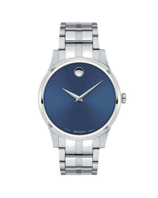 Movado Classic Blue Dial Watch for men
