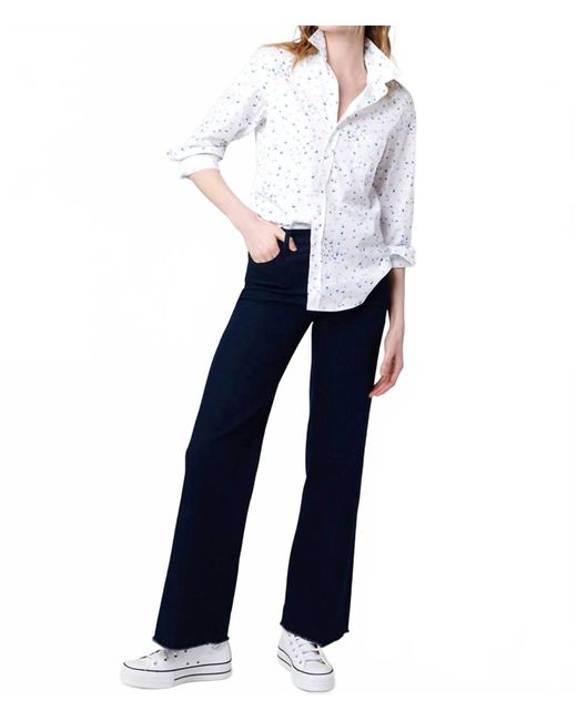 Frank & Eileen Blue Barry Butterfly Tailored Fit Button-Up Shirt