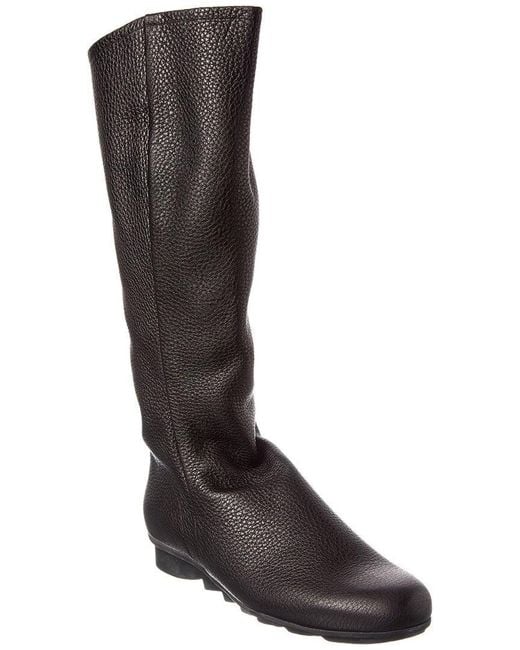 Arche Black Biboth Leather Knee-High Boot