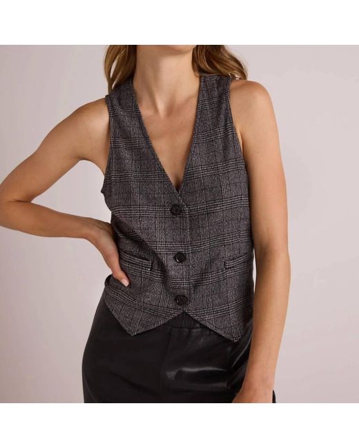 Bella Dahl Black Cinch Back Vest