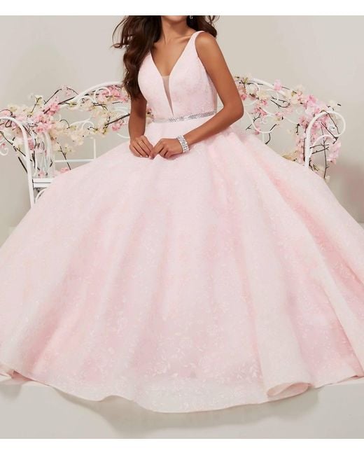 tiffany designs pink prom dress Tiffany Designs by Christina Wu 16025 - Mermaid Tulle Prom Gown 4 / Blush