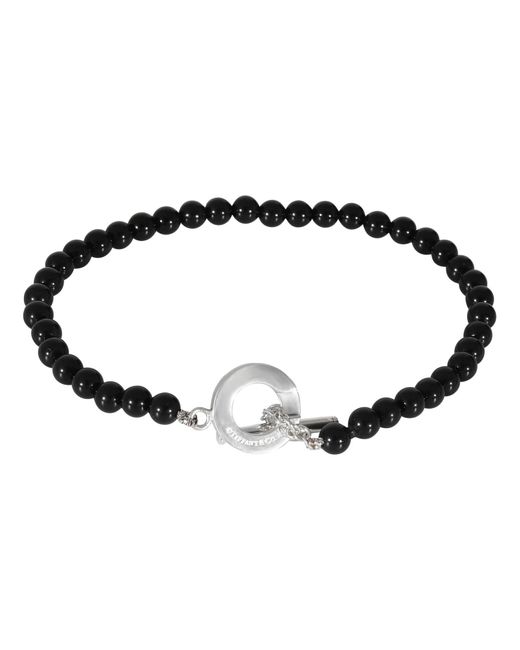 Tiffany & Co Black Tiffany Onyx Beads Bracelet