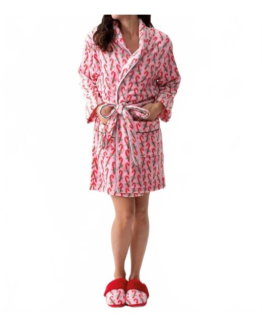 Candy Robe Shiraleah Felicity Candy Cane Robe in Red | Lyst
