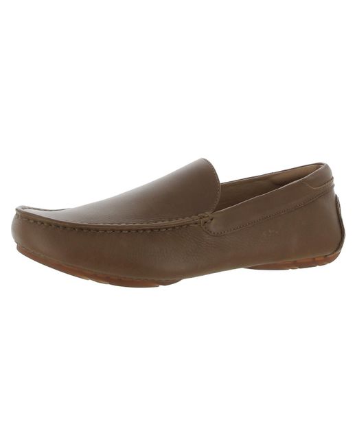 Gentle Souls Brown Nyle Leather Driving Loafers for men