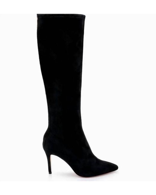 L'Agence Black Giverny Boot Suede