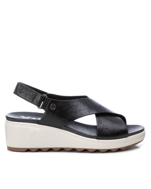Xti Blue Wedge Sandals