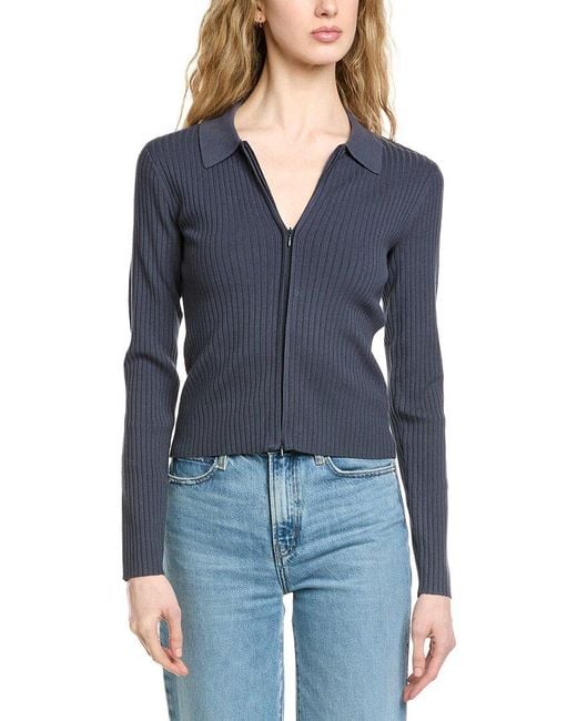 Splendid Blue Frankie Two Zip Sweater