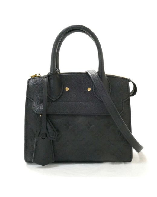 Louis Vuitton Black Mini Pont Neuf Leather Shopper Bag (pre-owned)