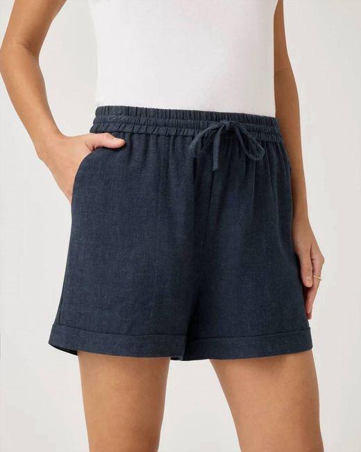 Splendid Blue Coastal Drawstring Shorts