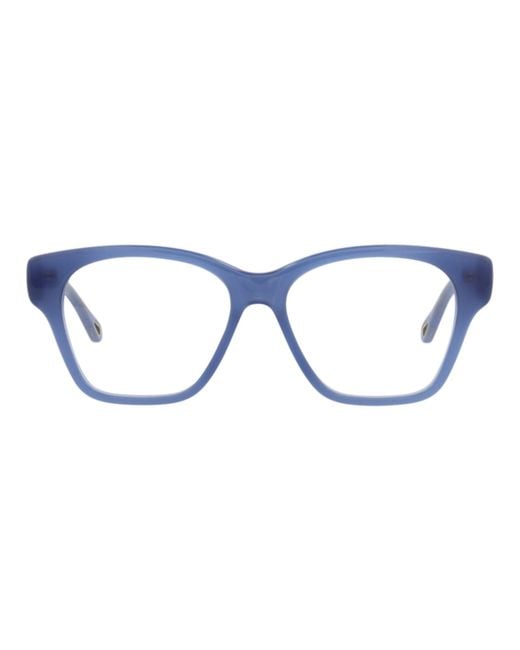 Chloé Blue Square-Frame Bio Acetate Optical Frames