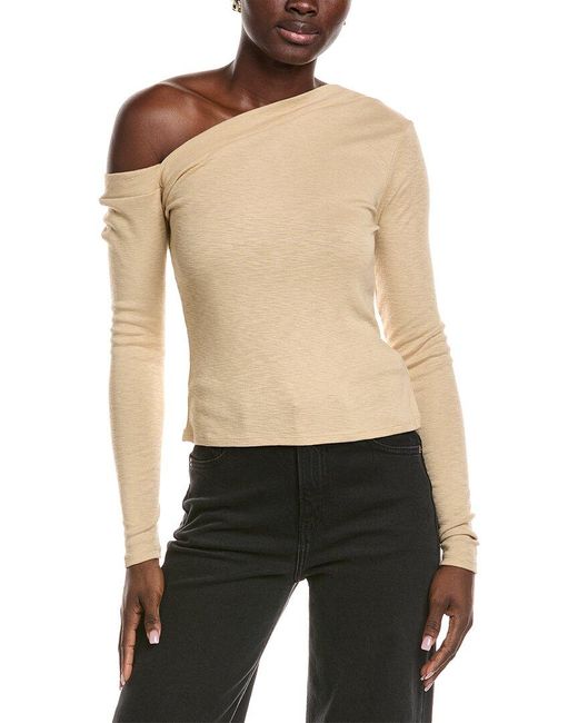 Chaser Brand Black Rib Jersey Nicola Top