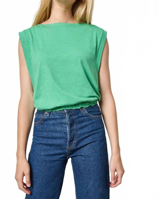 Lilla P Green Boatneck Top