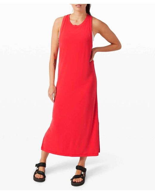 lululemon athletica Red Ease Of It All Dress