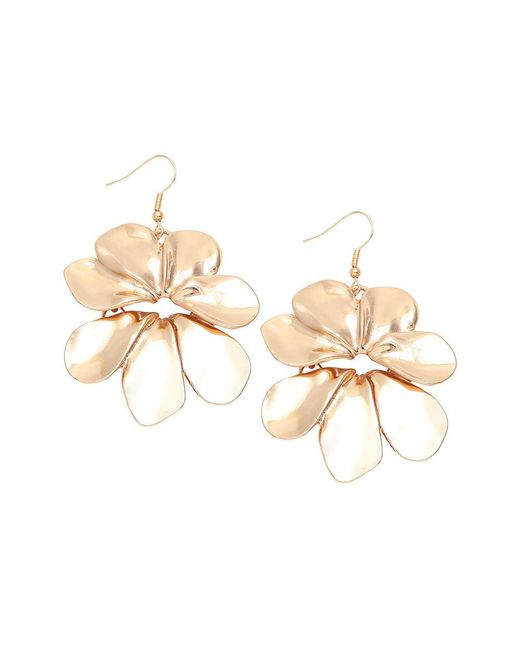 SOH Metallic Flora Drop Earrings