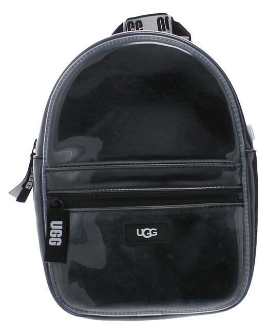 Ugg Black Faux Fur Adjustable Backpack