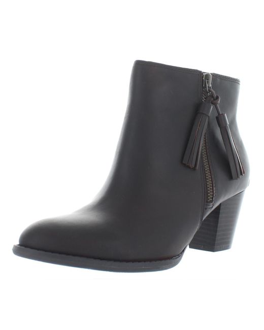 Vionic Gray Madeline Leather Dressy Ankle Boots