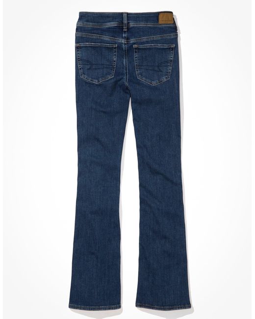 American Eagle Outfitters Blue Ae Next Level Low-rise Kick Bootcut Jean