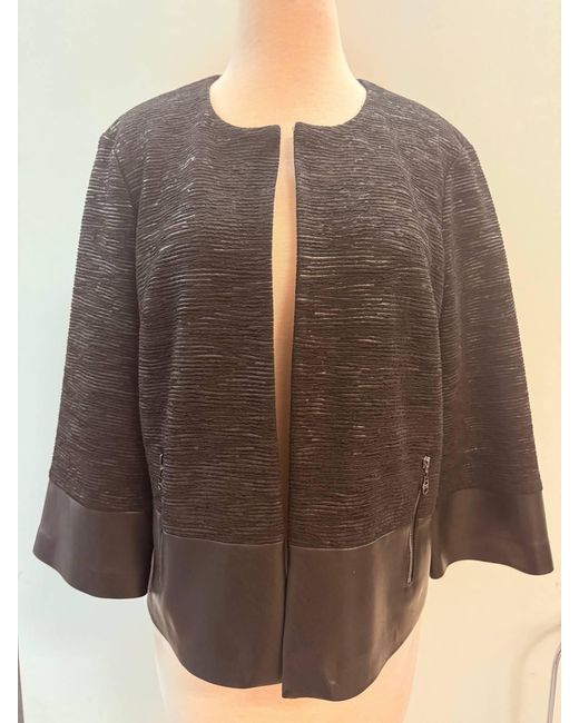 Joseph Ribkoff Brown Zip Pockets Jacket