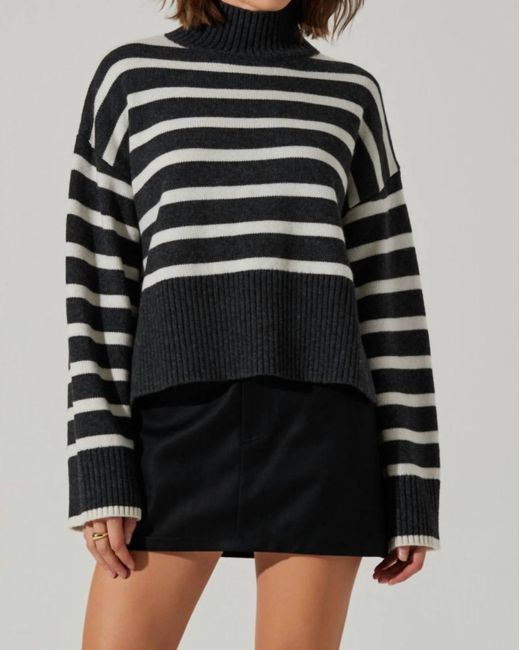 Astr Black Sophea Sweater