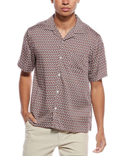 Onia Gray Vacation Shirt for men