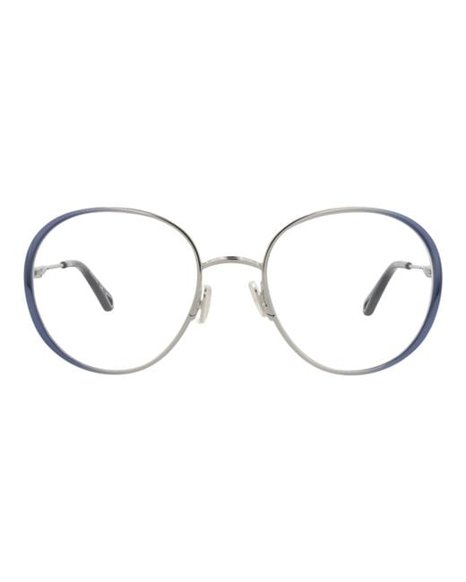 Chloé Multicolor Round-Frame Metal Optical Frames