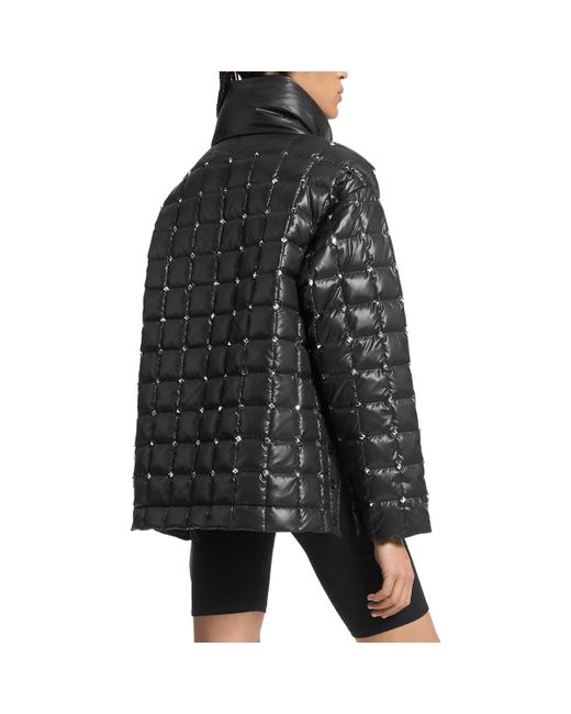 MICHAEL Michael Kors Coat Quilted Puffer Jacket in Black | Lyst