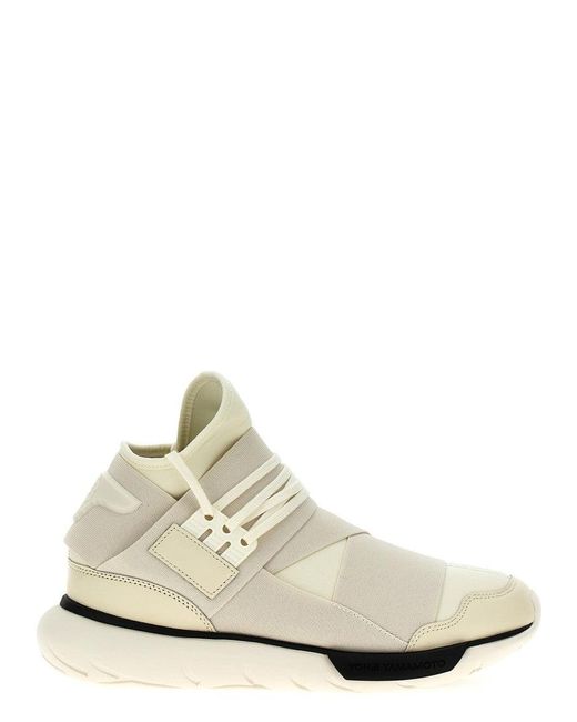 Y-3 White 'Qasa' Sneakers for men