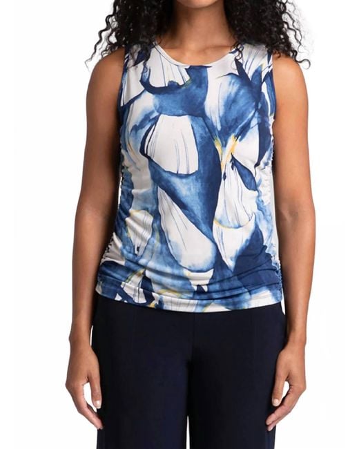 Sympli Blue Slim Fete Sleeveless Top