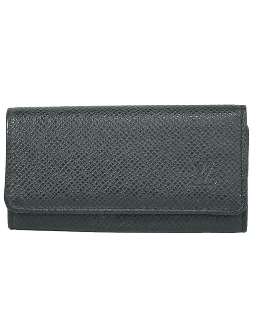 Louis Vuitton Gray Multiclés 4 Leather Wallet (pre-owned) for men