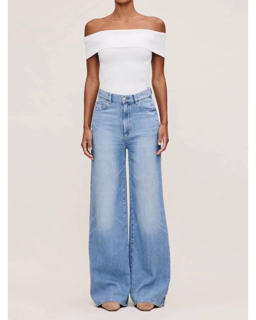 DL1961 Women's Hepburn High Rise Wide Leg Jeans | Vintage Fit, 31" Inseam
