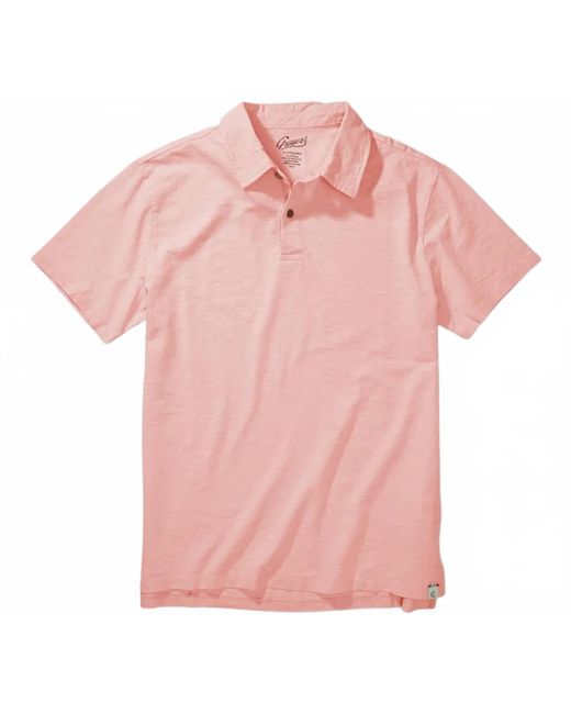 Grayers Pink Sunwashed 2 Button Polo for men