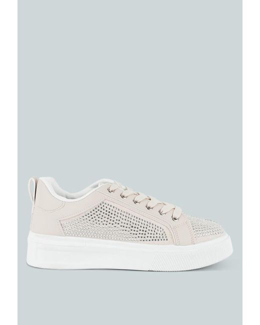 LONDON RAG White Camille Sneakers