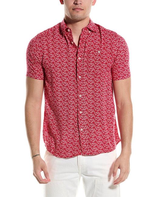 Report Collection Red Floral Shirt for men