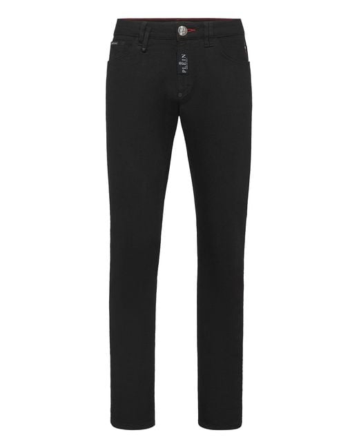 Philipp Plein Black Slim Fit Jeans Basic for men