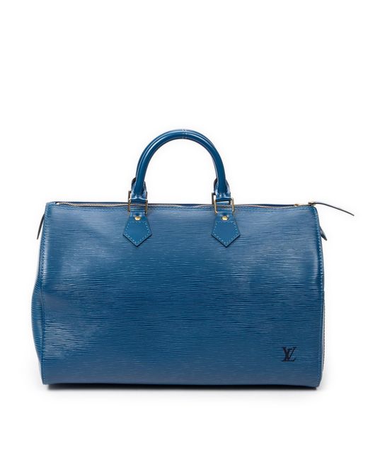 Louis Vuitton Blue Speedy 35