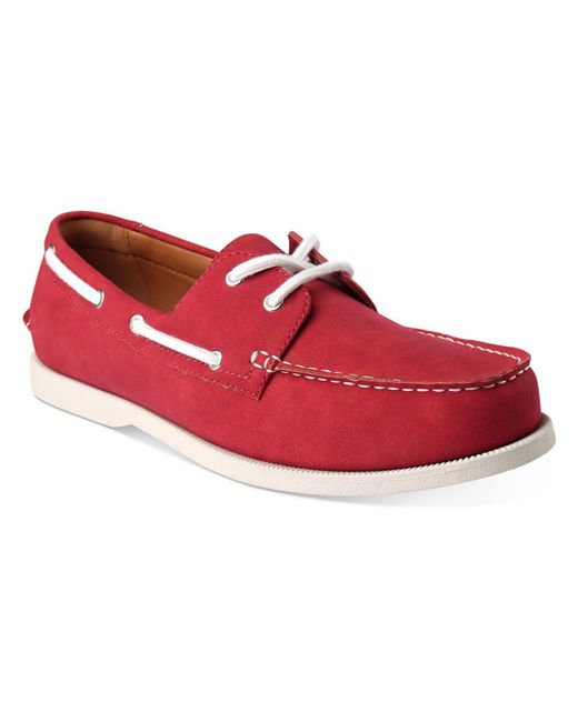 Club Room Red Elliot Canvas Lifestyle Loafers for men