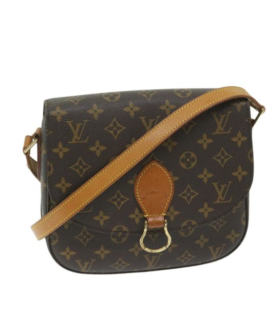 Louis Vuitton Brown Saint Cloud Canvas Shoulder Bag (pre-owned)