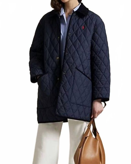 Polo Ralph Lauren Blue Quilted Barn Jacket
