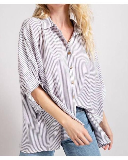 Eesome Gray Alice Button Down