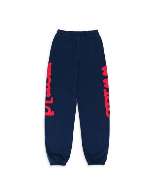 Sp5der Blue Beluga Sweatpants for men