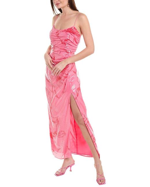 Hutch Pink Luxe Maxi Dress