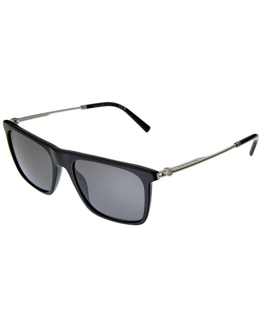 BVLGARI Gray Bv7039 56mm Sunglasses for men