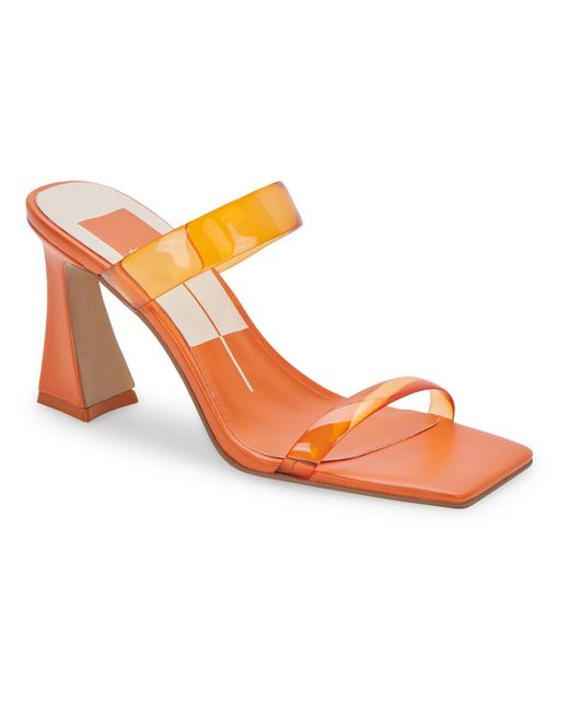 Dolce Vita Orange Novah Slip On Mule Sandals