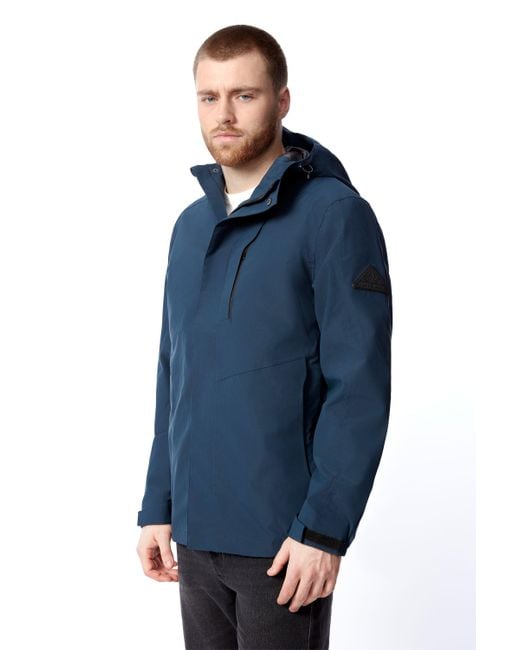 Alpine North Men's Blue Hudson Rain Jacket
