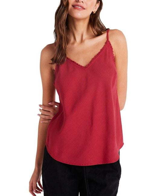 Bella Dahl Red Frayed Cami